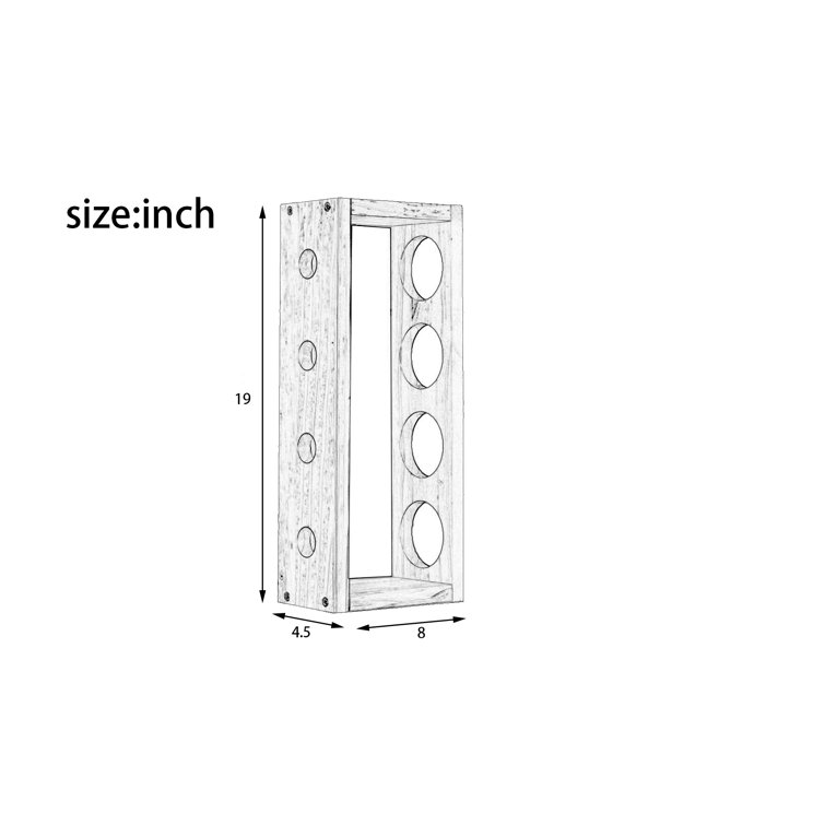 Latitude Run® 4 Bottle Wall Wine Rack Wayfair Canada